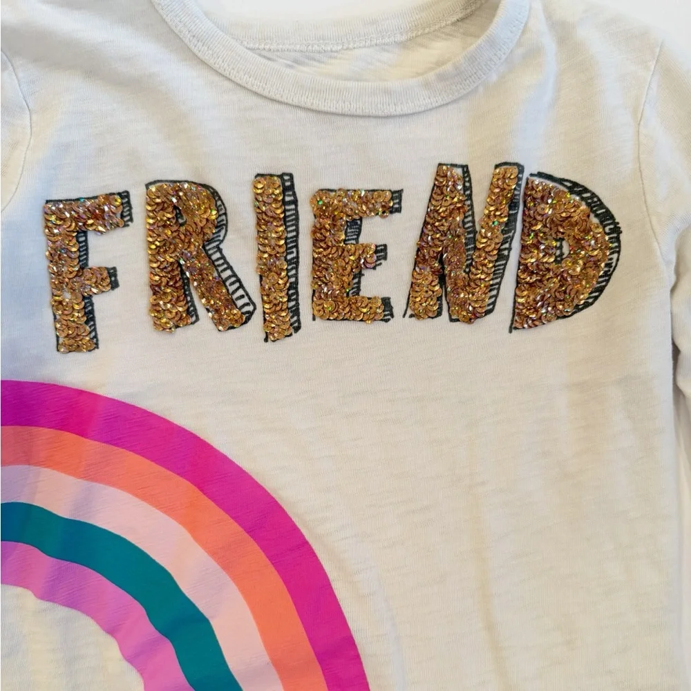 Crewcuts 6-7 Long Sleeve Best Friend Top - Picture 3 of 8